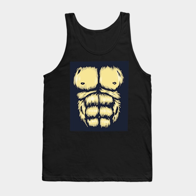 Funny Hairy Monkey Chest Tank Top by BamBam